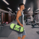 Aeris Polyester Gym Bag with Dedicated Shoe Compartment