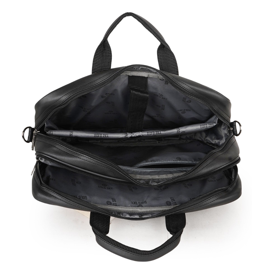 UrbanSplit Vegan Leather Messenger Bag