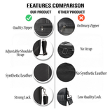 UrbanSplit Vegan Leather Messenger Bag