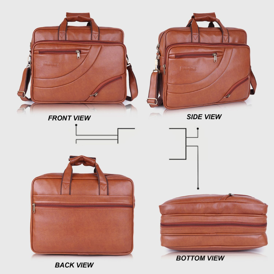 UrbanArc Pro Vegan Leather Laptop Messenger Bag