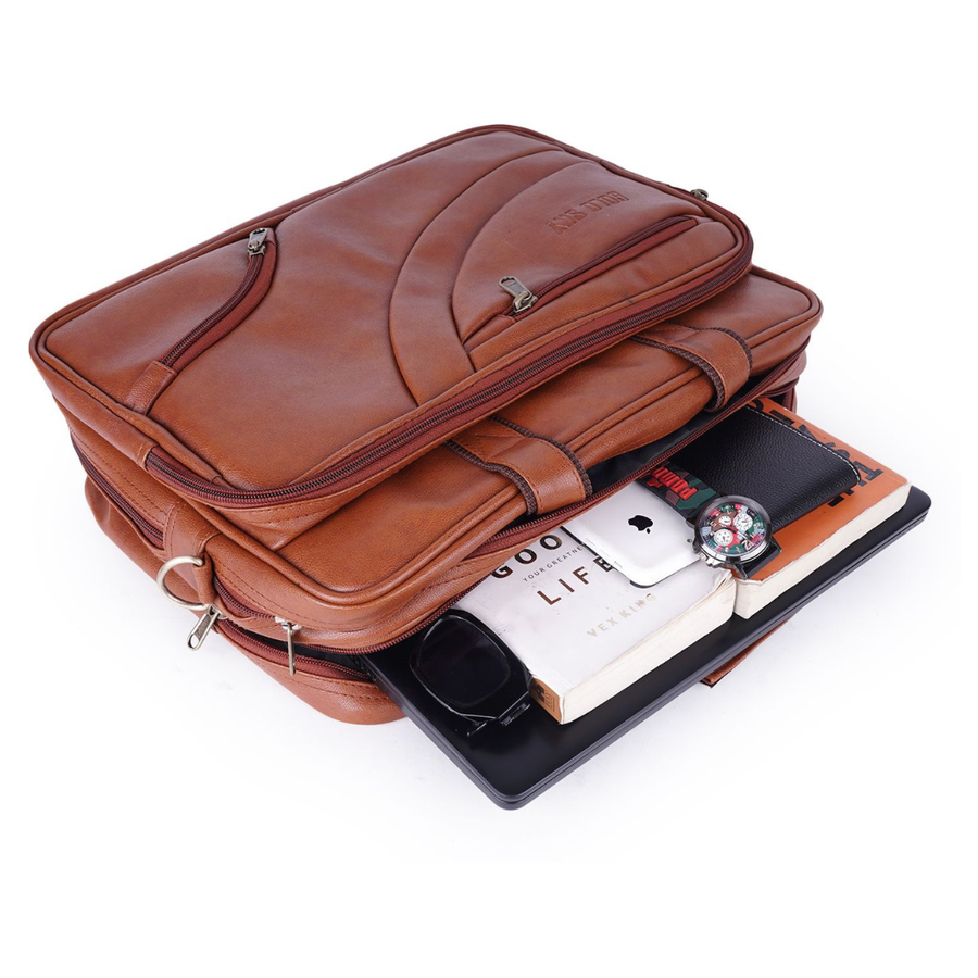 UrbanArc Pro Vegan Leather Laptop Messenger Bag