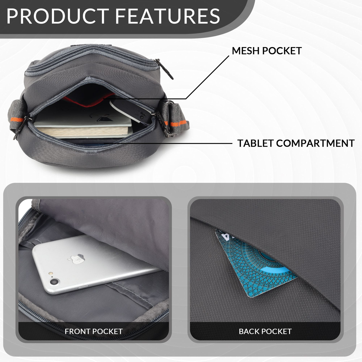 UrbanTab 9" Premium Oxford Sling Bag