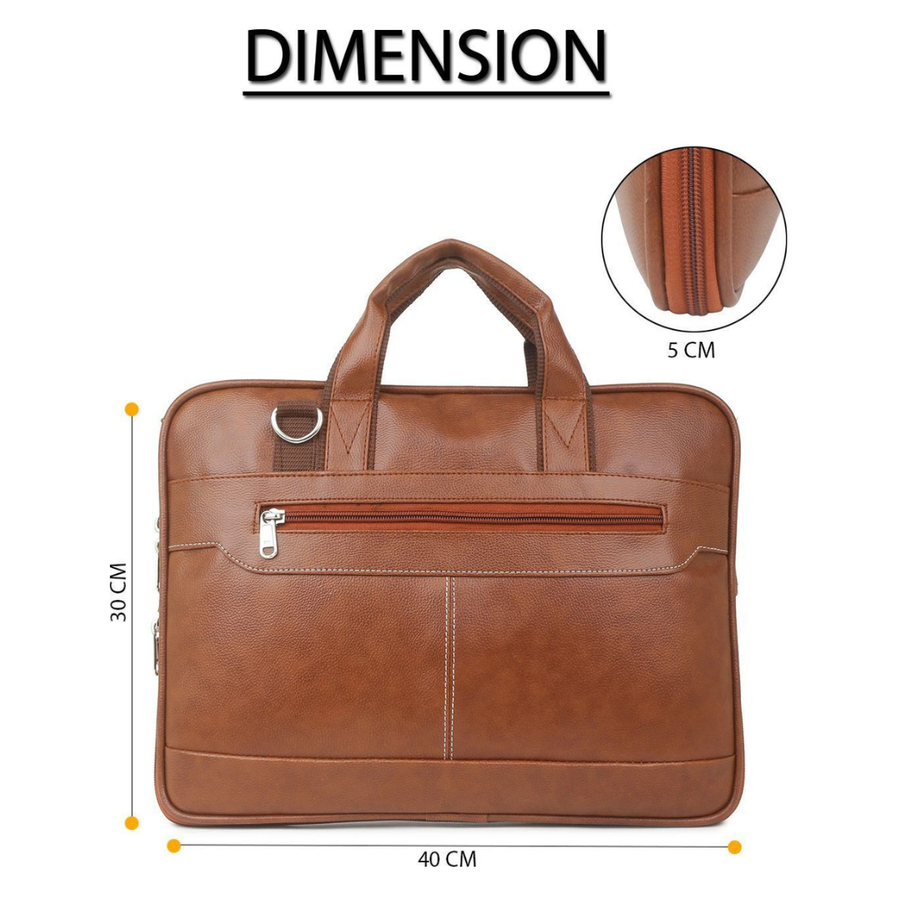 ExpandPro Sleek Expandable Laptop Messenger Bag for Men