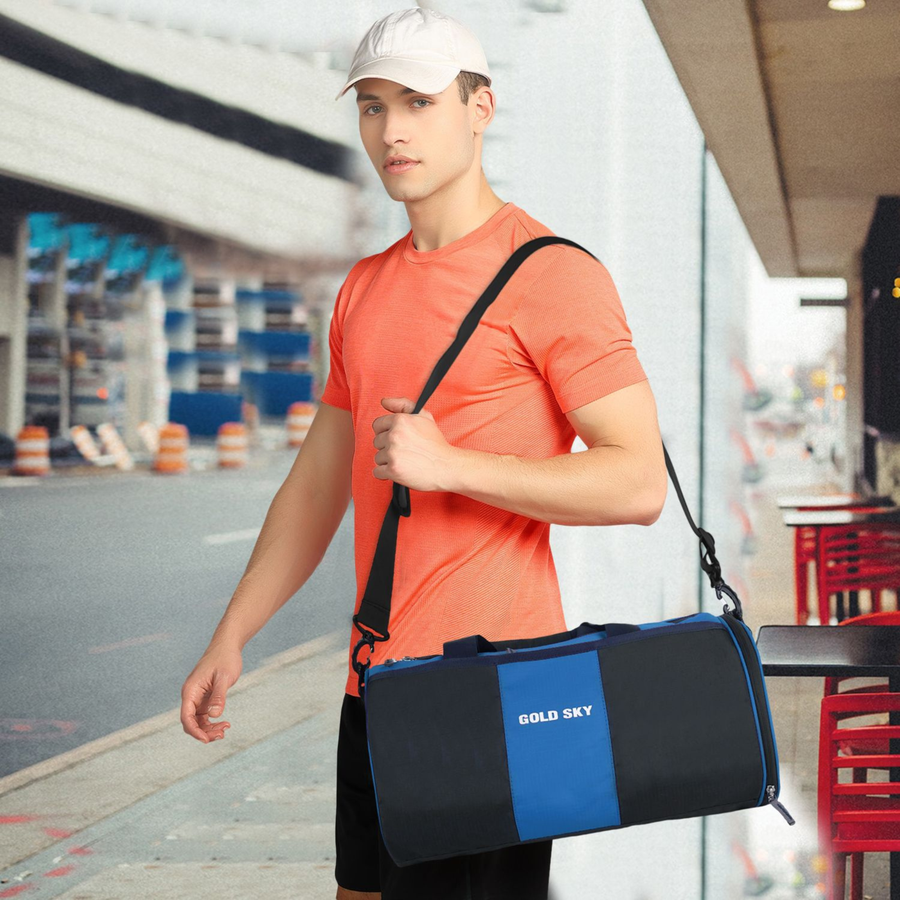 FitPro Polyester Gym Bag with Dedicated Shoe Pocket