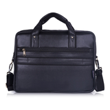 Crux vegan leather laptop messenger bag