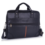 Crux vegan leather laptop messenger bag