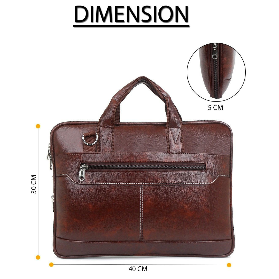 ExpandPro Sleek Expandable Laptop Messenger Bag for Men