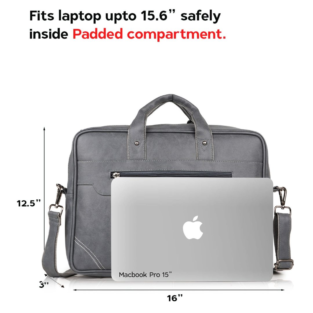 UrbanSplit Vegan Leather Messenger Bag