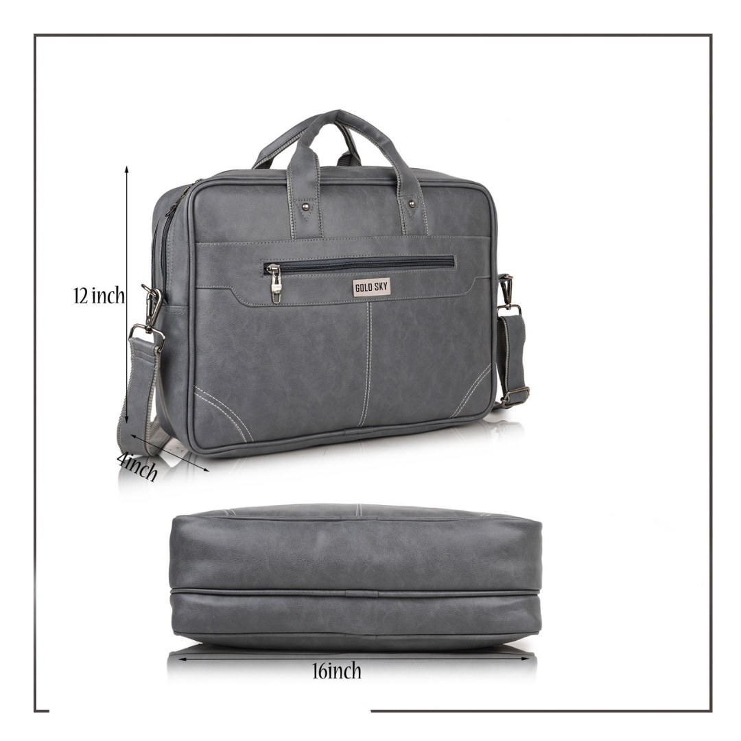 UrbanSplit Vegan Leather Messenger Bag