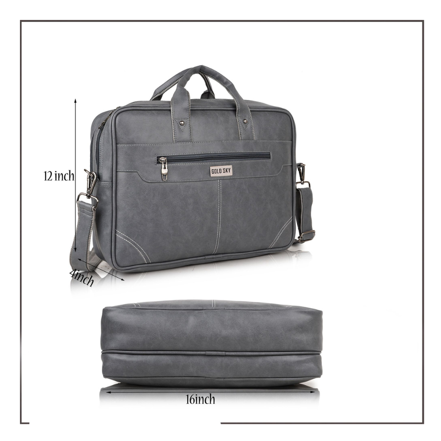UrbanSplit Vegan Leather Messenger Bag