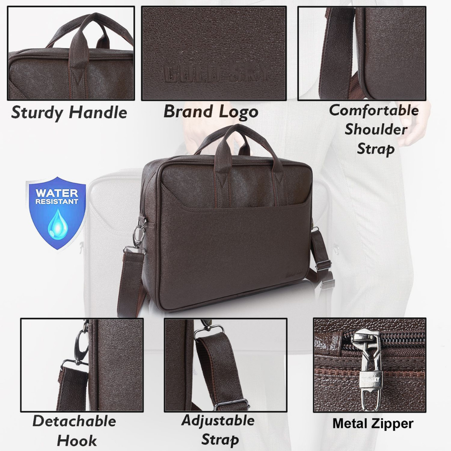Elite Premium 16 Inch Laptop Office Shoulder Messenger Bag