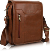 ModVault Premium PU Leather Men’s Sling Bag With Padded Tab Sleeve