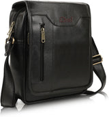 ModVault Premium PU Leather Men’s Sling Bag With Padded Tab Sleeve