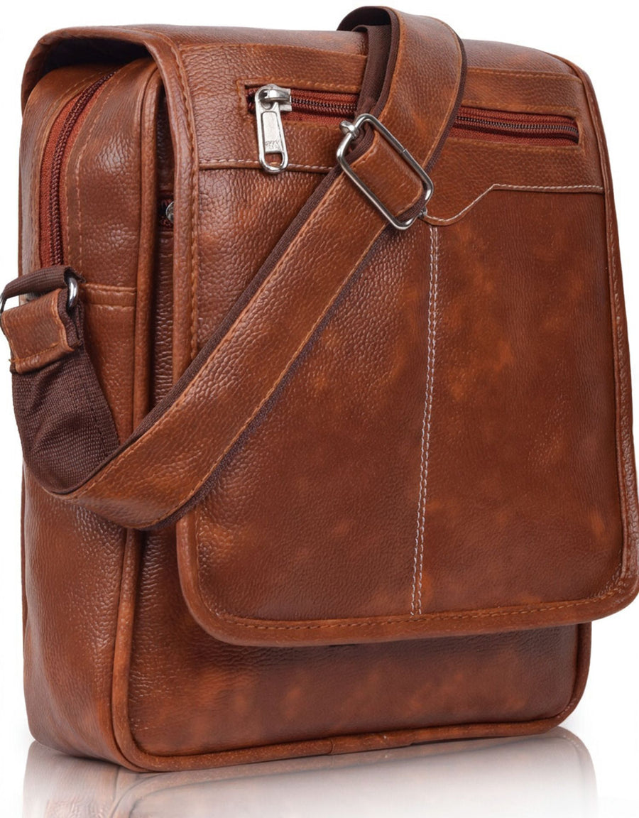 Shade PU Leather Men’s Sling Bag