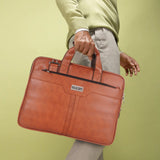 UrbanFlex Expandable Vegan Leather Messenger Bag