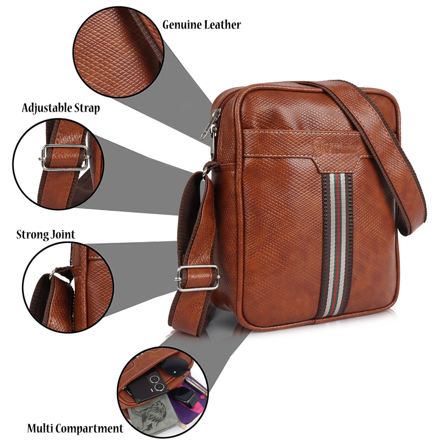 TravelMate X10 Vegan Leather Travel Sling Bag