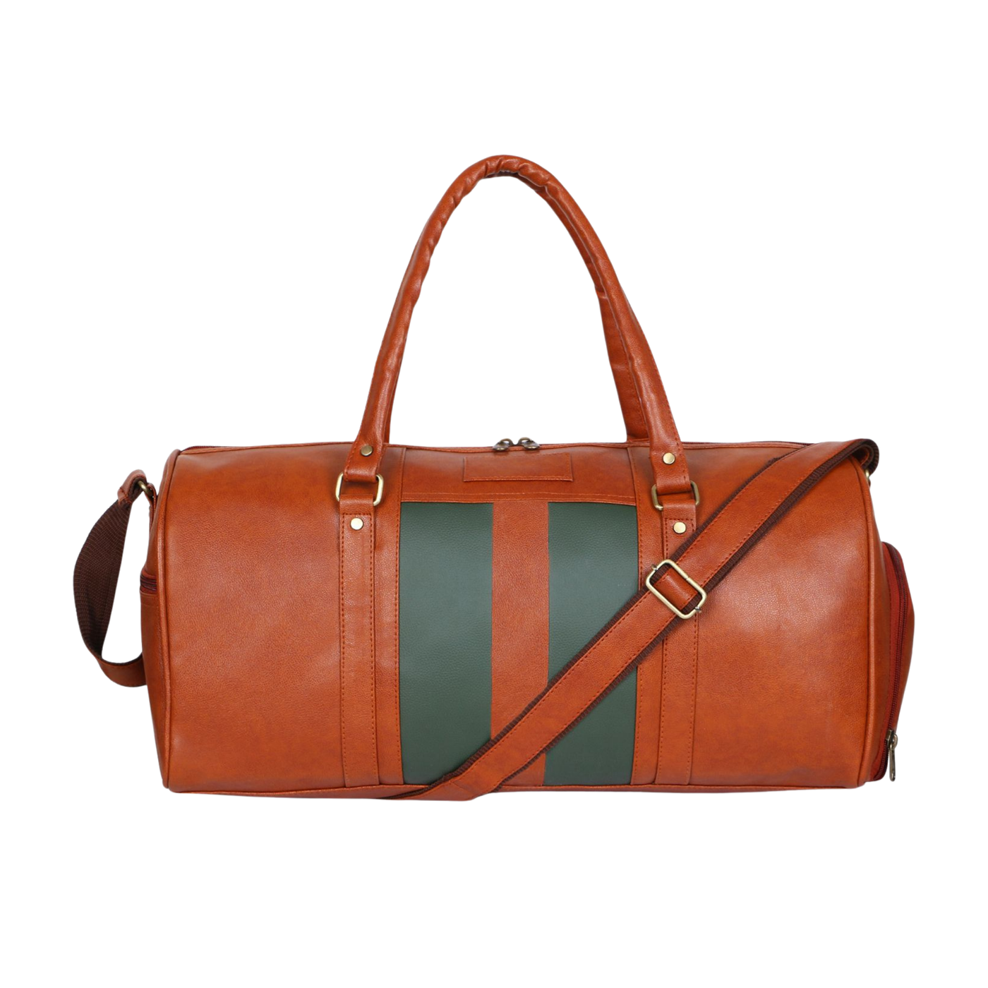VoyagerX Vegan Leather Duffel with Shoe Compartment - 45 L