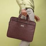 UrbanFlex Expandable Vegan Leather Messenger Bag