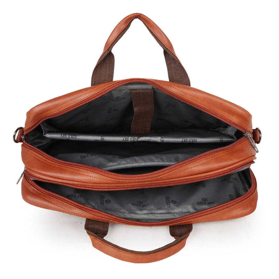 UrbanSplit Vegan Leather Messenger Bag