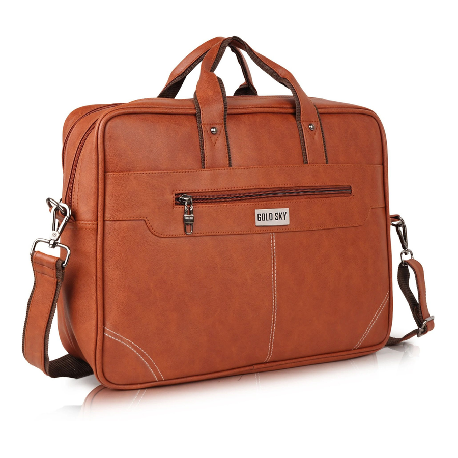 UrbanSplit Vegan Leather Messenger Bag