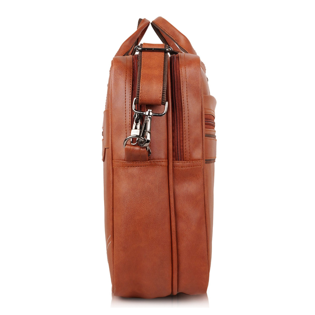 UrbanSplit Vegan Leather Messenger Bag