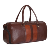VoyagerX Vegan Leather Duffel with Shoe Compartment - 45 L