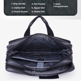 UrbanArc Pro Vegan Leather Laptop Messenger Bag