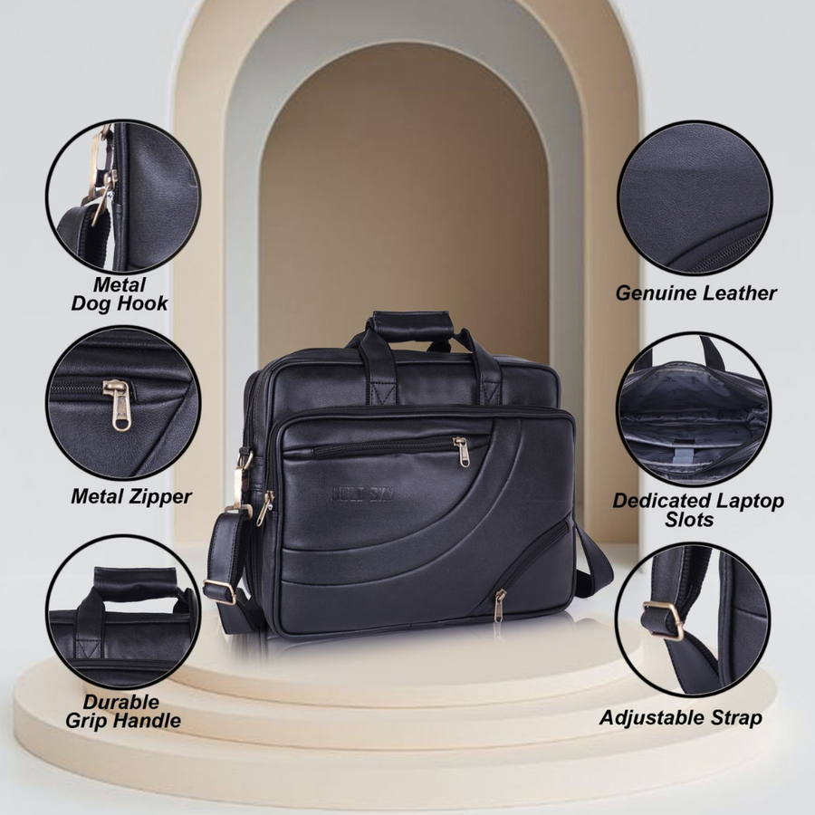 UrbanArc Pro Vegan Leather Laptop Messenger Bag