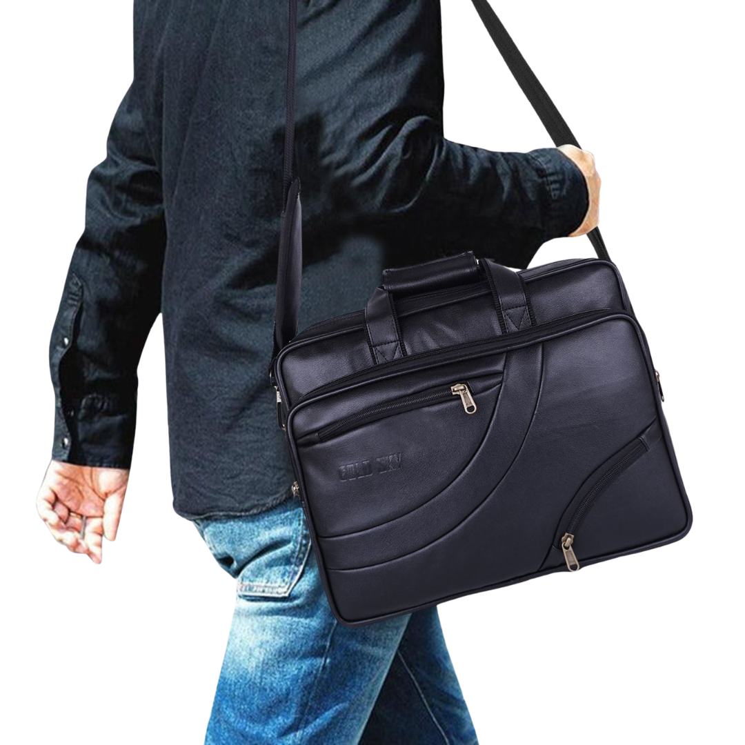 UrbanArc Pro Vegan Leather Laptop Messenger Bag