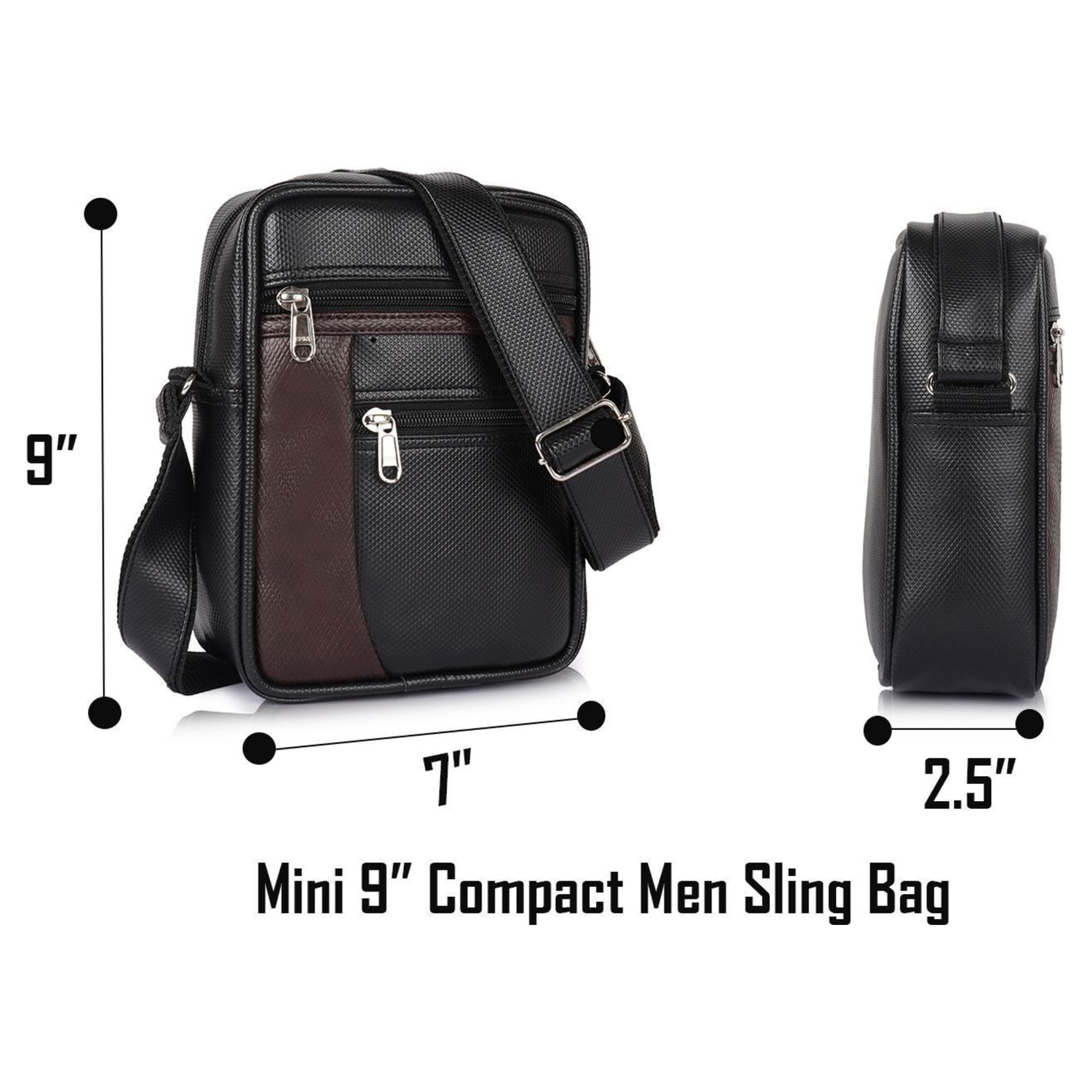 Mini 9 inch Side Sling bag for Men & Women