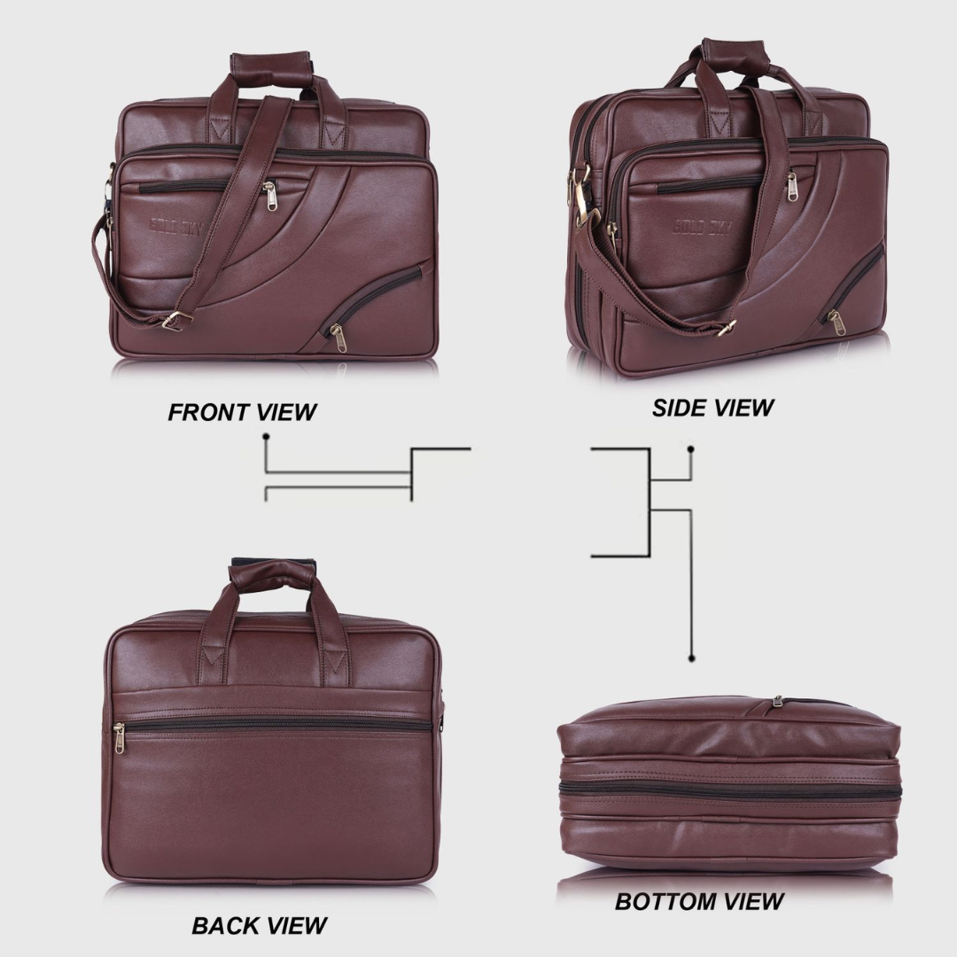 UrbanArc Pro Vegan Leather Laptop Messenger Bag