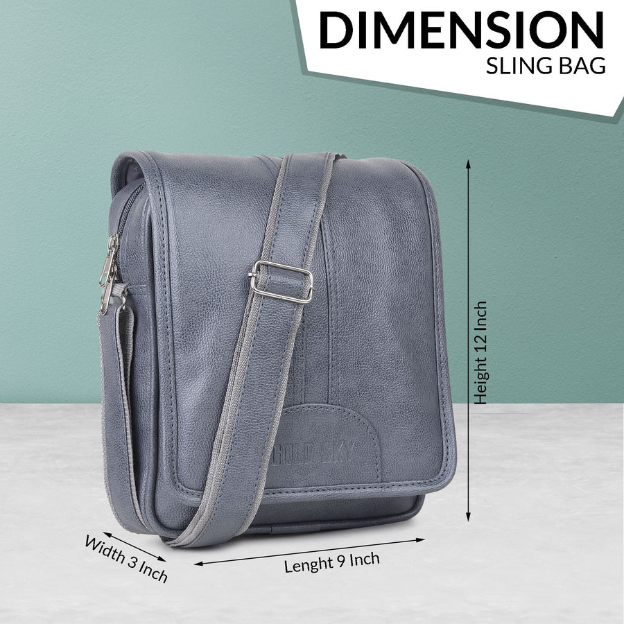 Falcon PU Leather Men’s Sling Bag