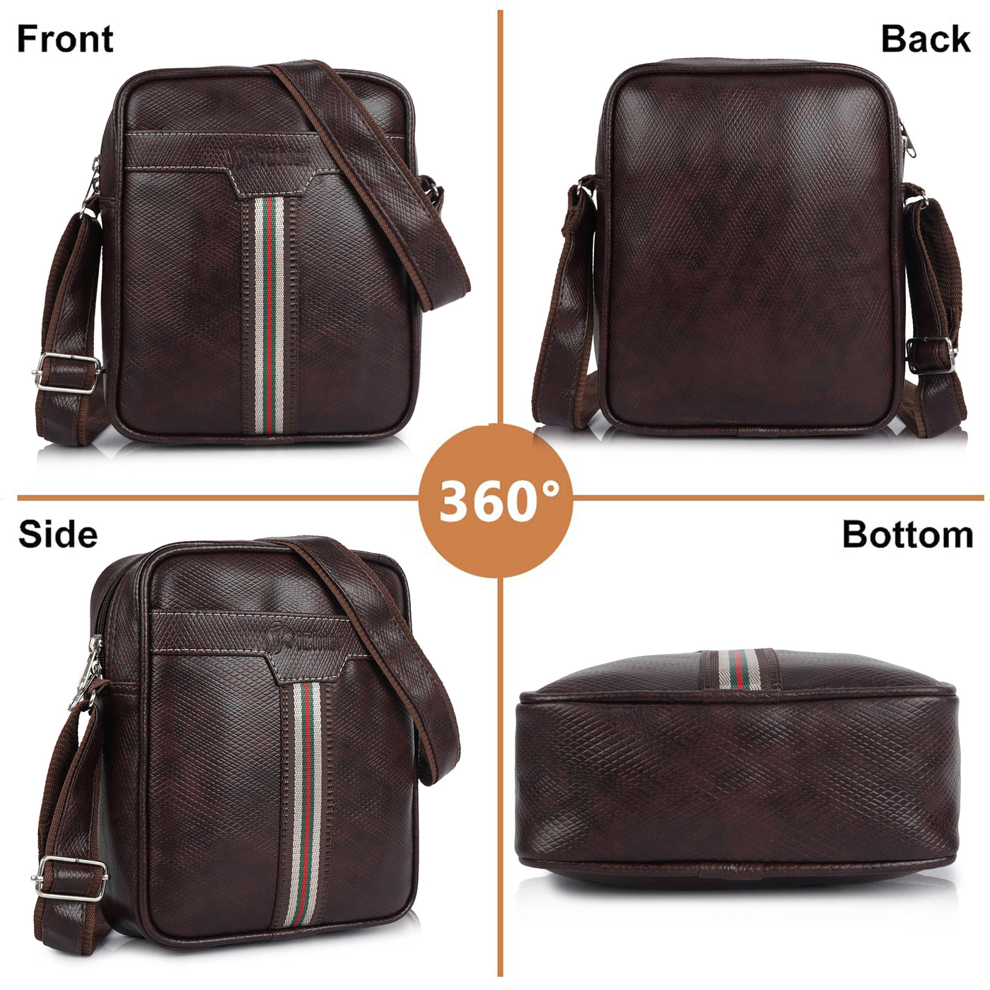 TravelMate X10 Vegan Leather Travel Sling Bag