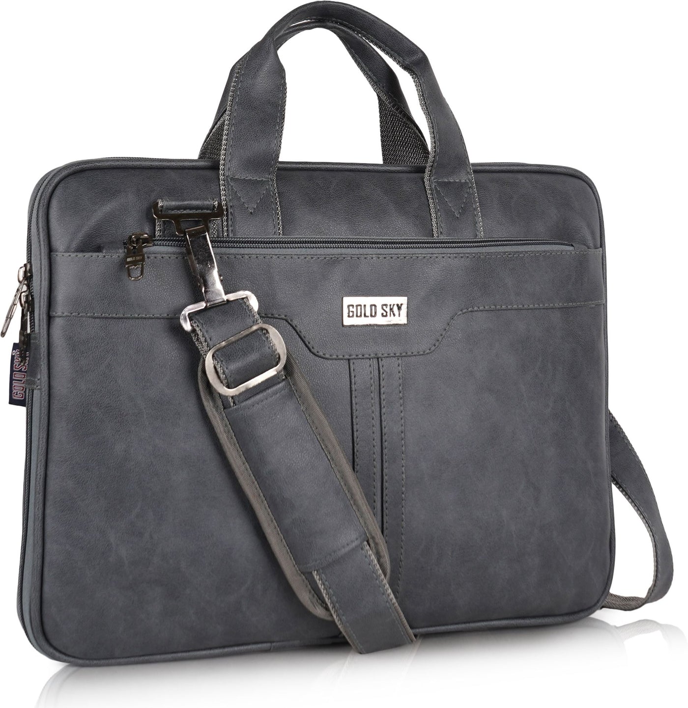UrbanFlex Expandable Vegan Leather Messenger Bag