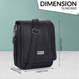 Draper Premium Vegan Leather Sling Bag With Padded Tab Sleeve