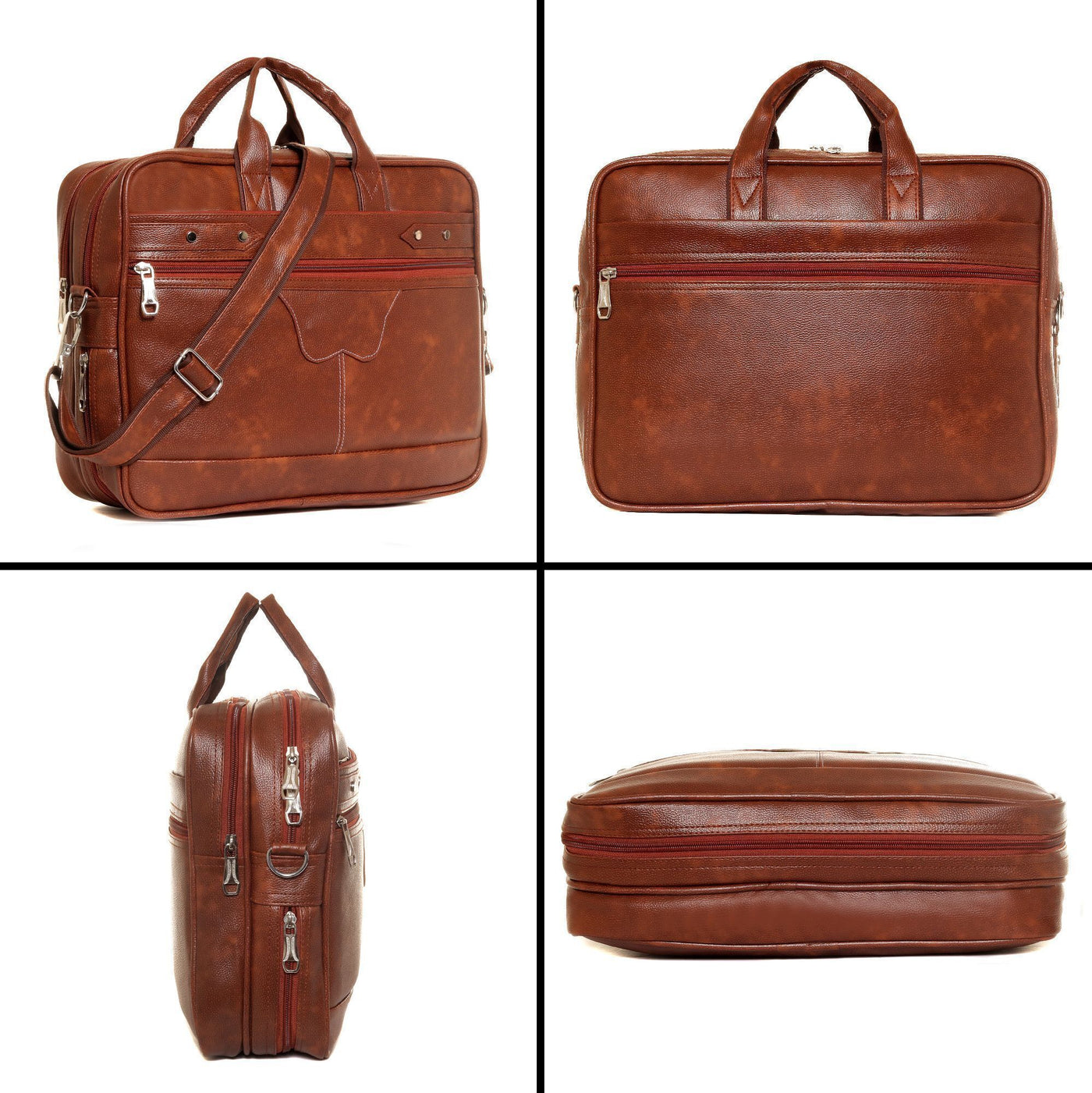 FlutterX Dual Compartment Expandable Laptop Messenger Office Bag