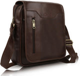 ModVault Premium PU Leather Men’s Sling Bag With Padded Tab Sleeve