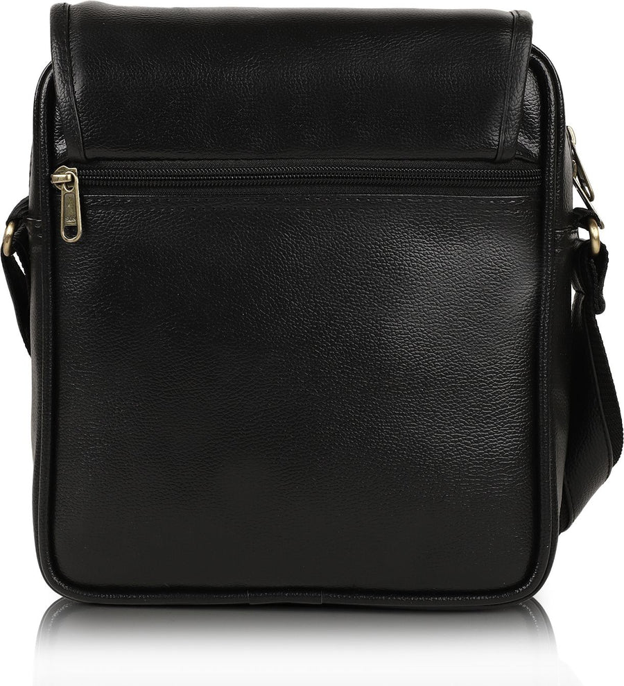 ModVault Premium PU Leather Men’s Sling Bag With Padded Tab Sleeve