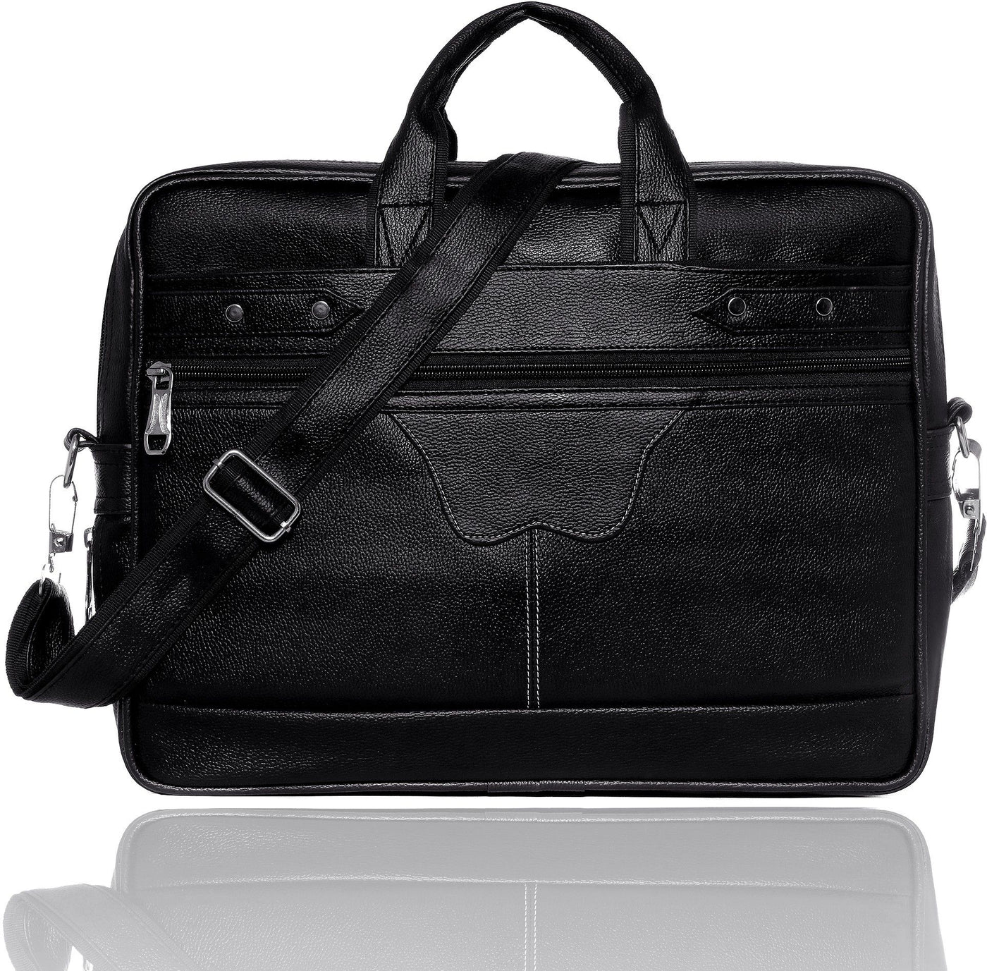 FlutterX Dual Compartment Expandable Laptop Messenger Office Bag