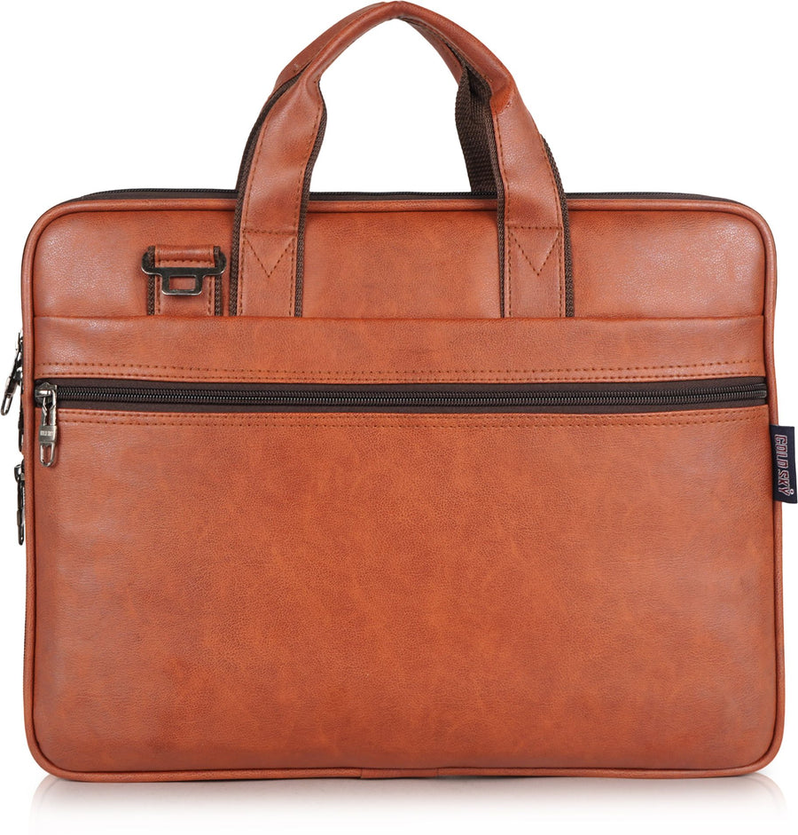 UrbanFlex Expandable Vegan Leather Messenger Bag