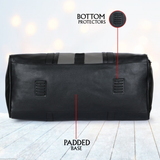 VoyagerX Vegan Leather Duffel with Shoe Compartment - 45 L