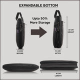 UrbanFlex Expandable Vegan Leather Messenger Bag