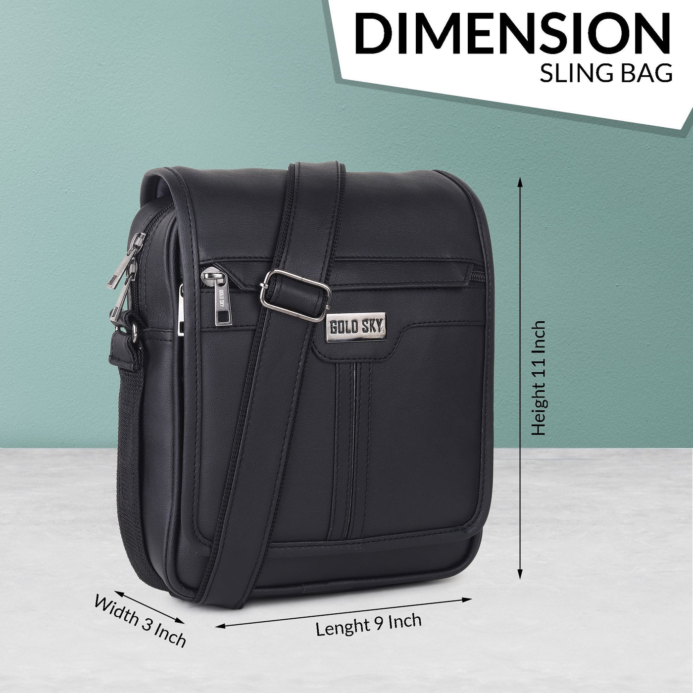 UrbanEdge Premium Vegan Leather Men’s Sling Bag