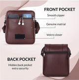 Draper Premium Vegan Leather Sling Bag With Padded Tab Sleeve