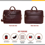 FlutterX Dual Compartment Expandable Laptop Messenger Office Bag