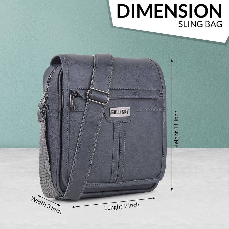 UrbanEdge Premium Vegan Leather Men’s Sling Bag