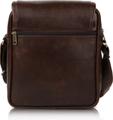 ModVault Premium PU Leather Men’s Sling Bag With Padded Tab Sleeve