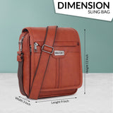 UrbanEdge Premium Vegan Leather Men’s Sling Bag