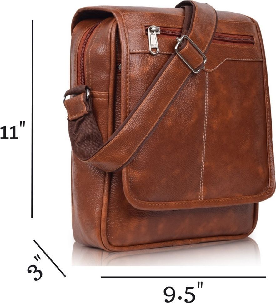 Shade PU Leather Men’s Sling Bag