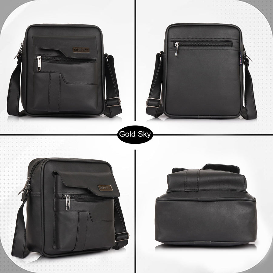 MetroEdge Premium Vegan Leather Sling Bag